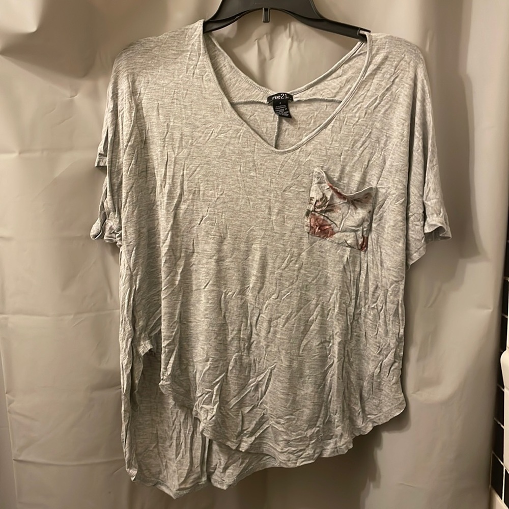 ShortSleeve Tunic Pocket Tee